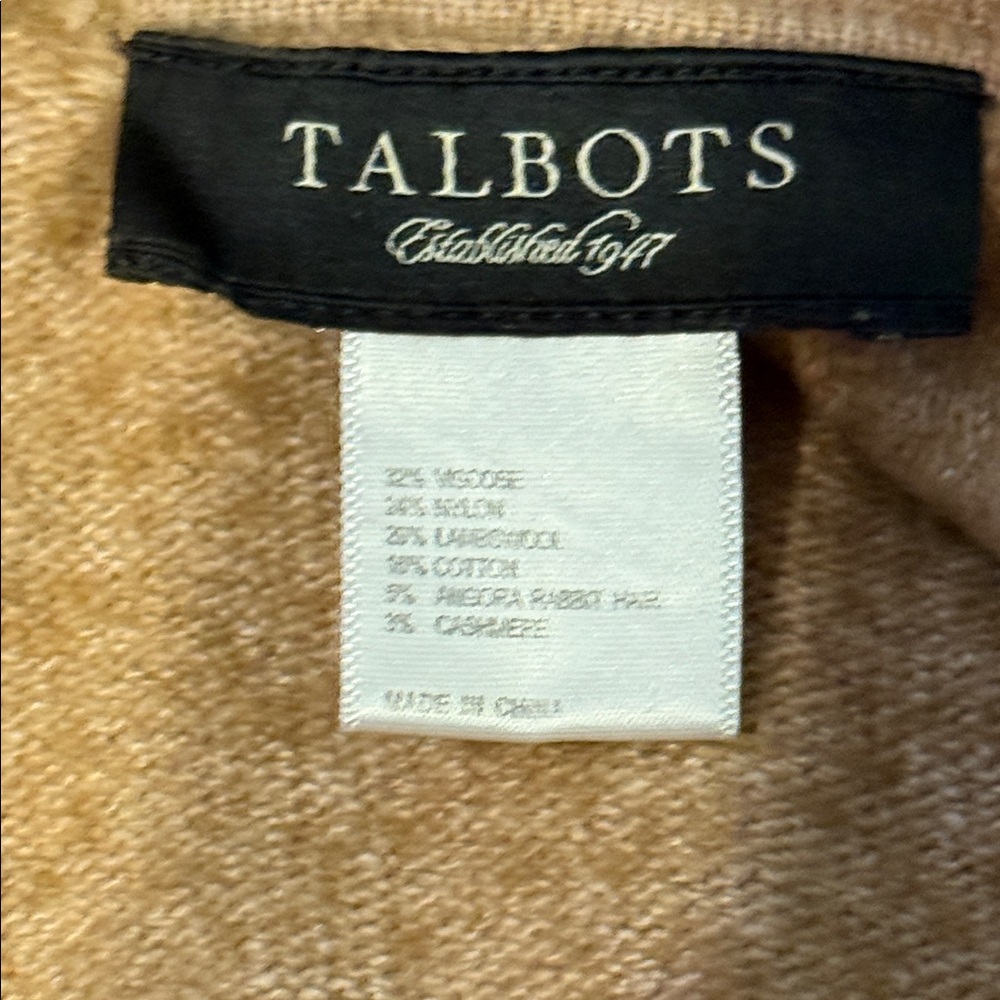 Talbots Camel Ruffled Women's wrap - Picture 7 of 7